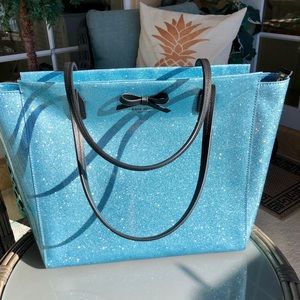 Blue sparkle Kate Spade shoulder bag